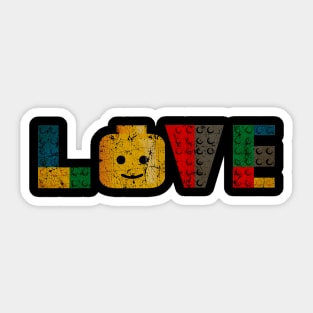 LOVE LEGO RETRO Sticker